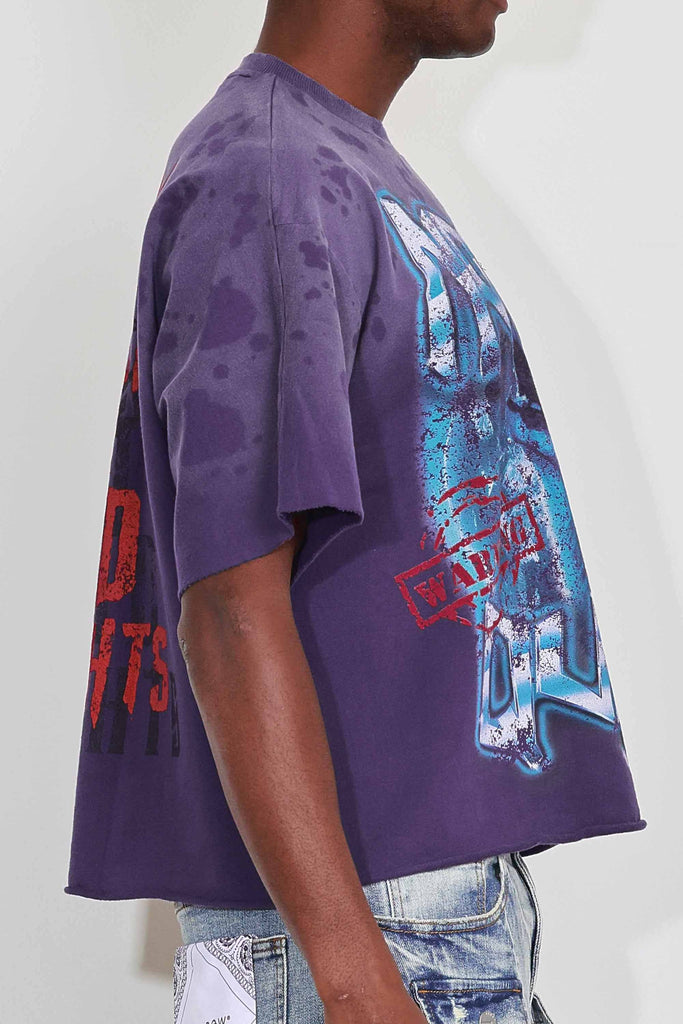 WARNING NOT SO QUIET HOWLING WOLF CROPPED TEE