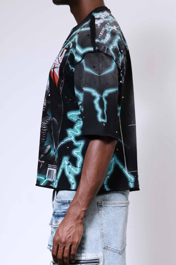 BREAKING NEWS HUMAN NO LONGER CROPPED TEE