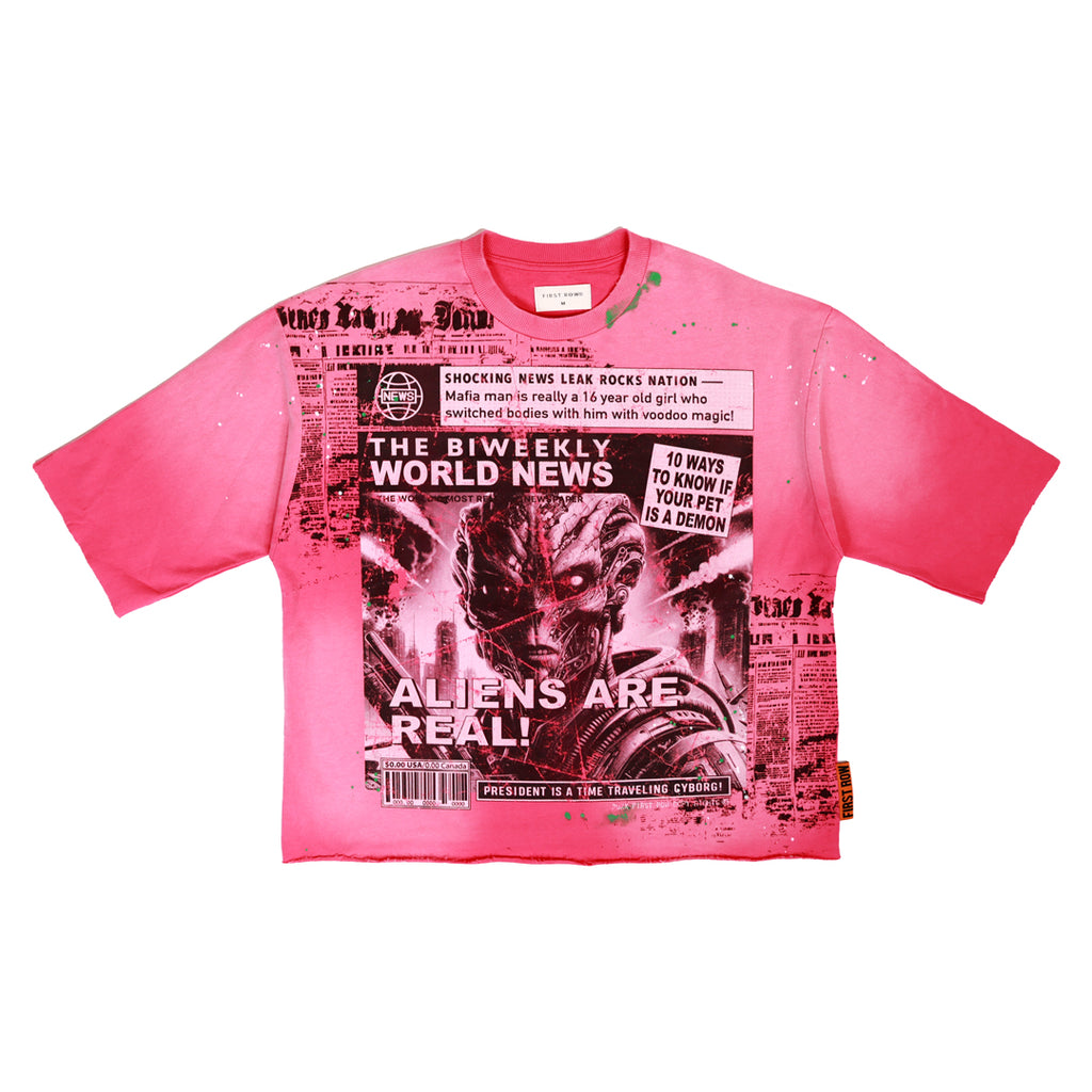 BREAKING NEWS ALIENS ARE REAL CROPPED TEE