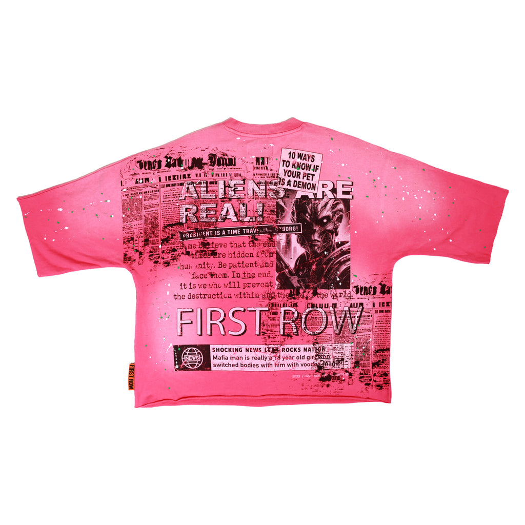 BREAKING NEWS ALIENS ARE REAL CROPPED TEE