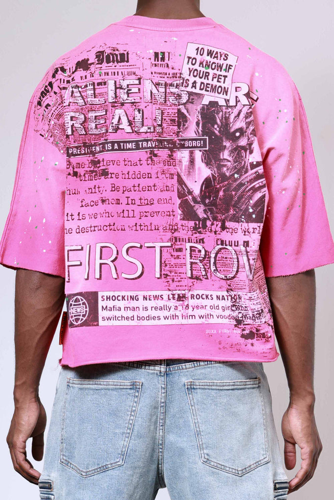 BREAKING NEWS ALIENS ARE REAL CROPPED TEE