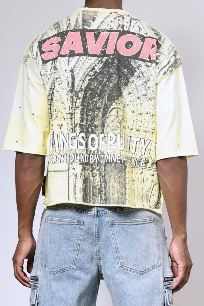 BREAKING NEWS WINGS OF PURITY CROPPED TEE