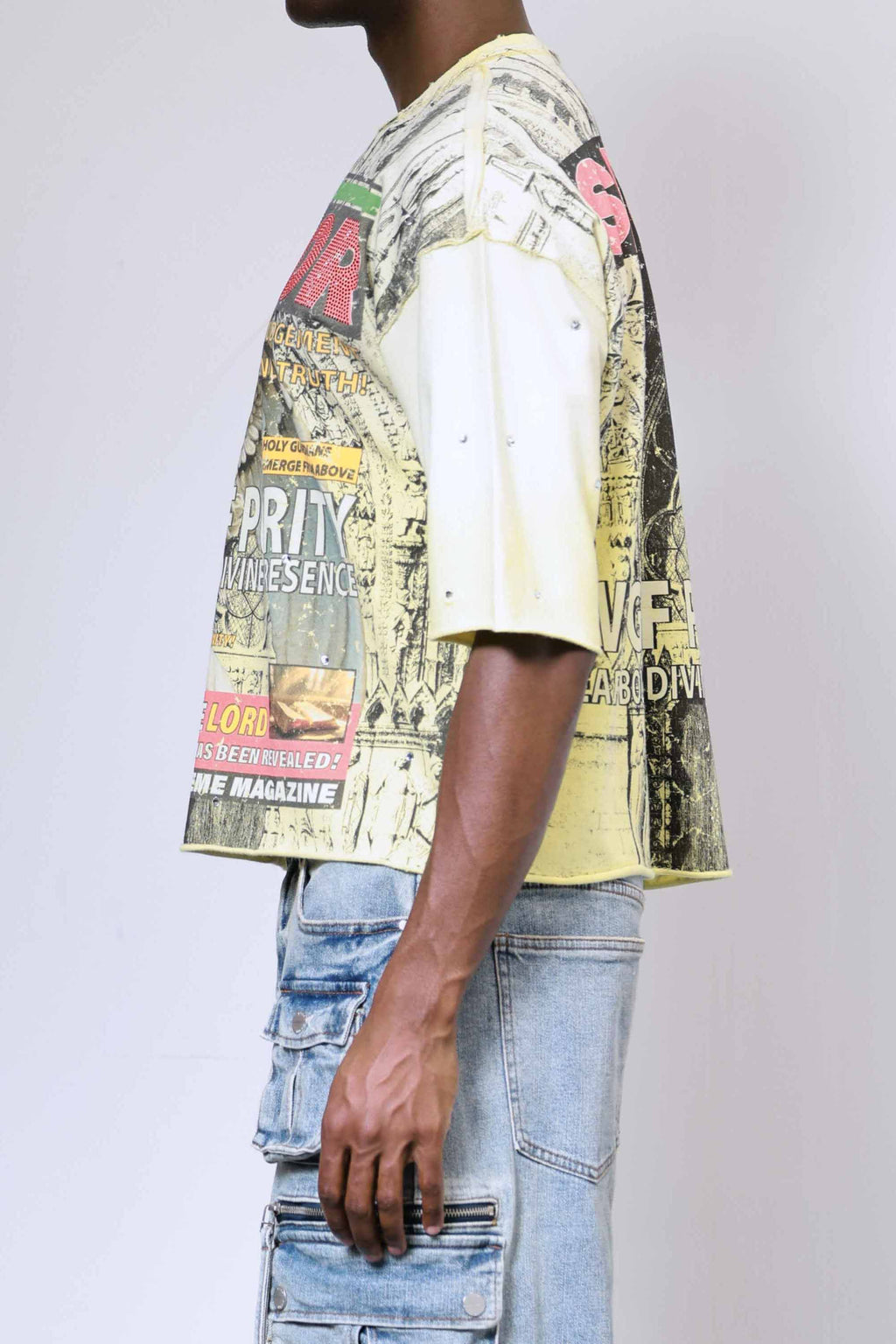 BREAKING NEWS WINGS OF PURITY CROPPED TEE