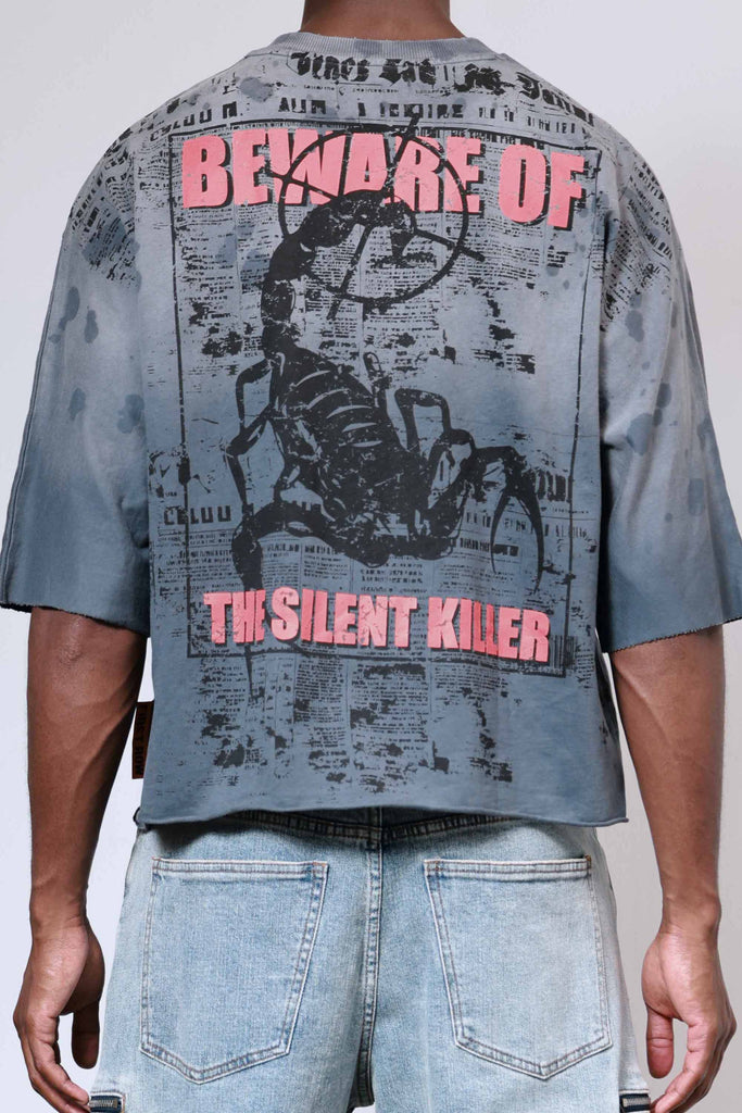 BREAKING NEWS VENOM KILLS CROPPED TEE