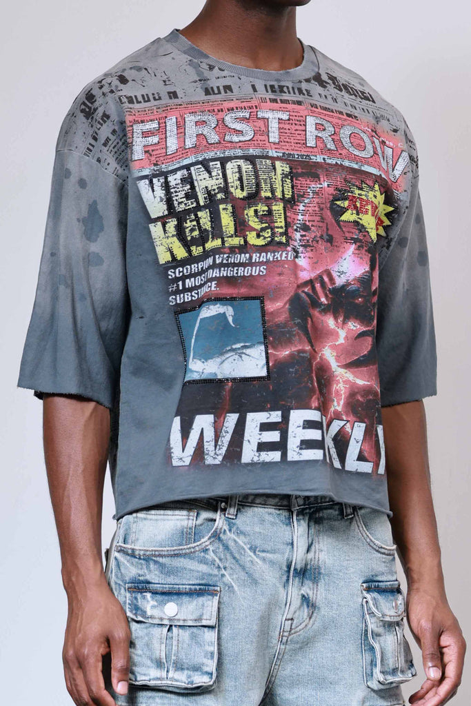 BREAKING NEWS VENOM KILLS CROPPED TEE
