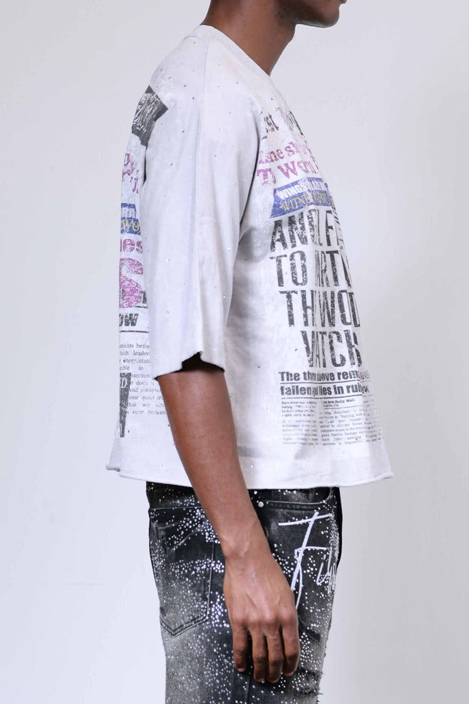 BREAKING NEWS ANGEL FALL TO EARTH CROPPED TEE