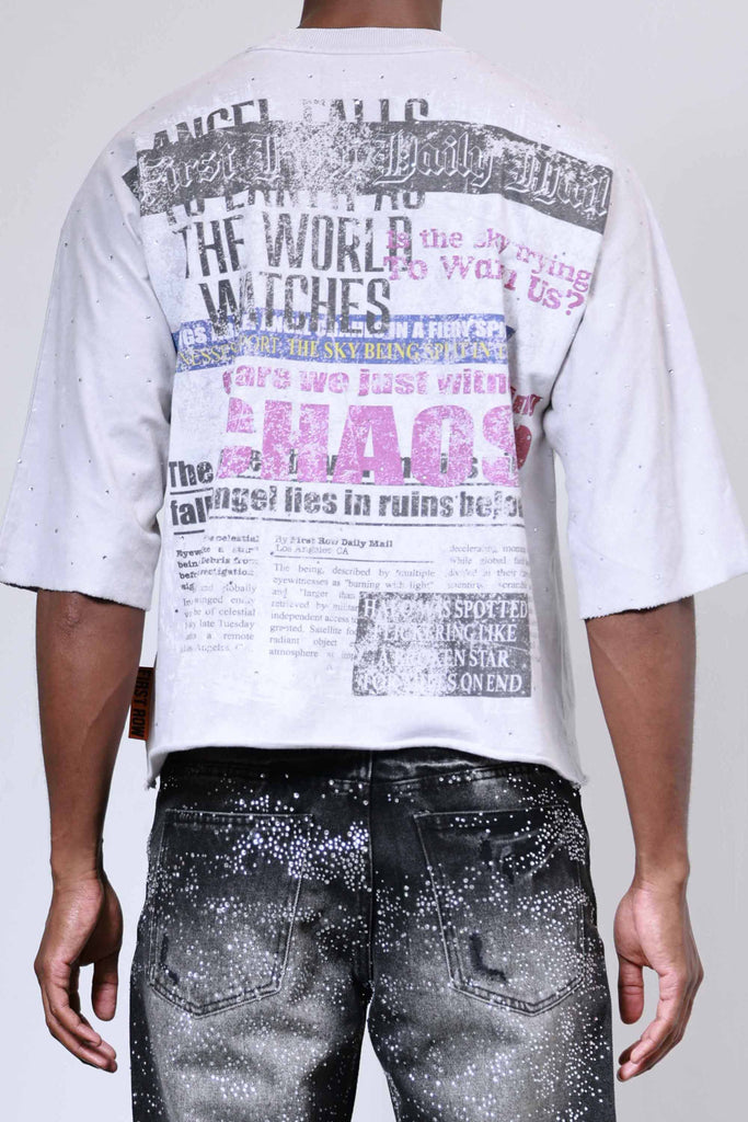 BREAKING NEWS ANGEL FALL TO EARTH CROPPED TEE
