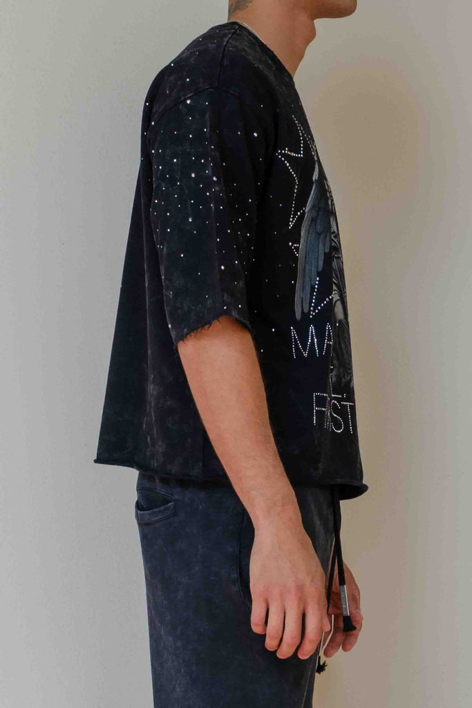 [FRM1029] MADE IN HEAVEN SHINING ANGEL CROPPED TEE