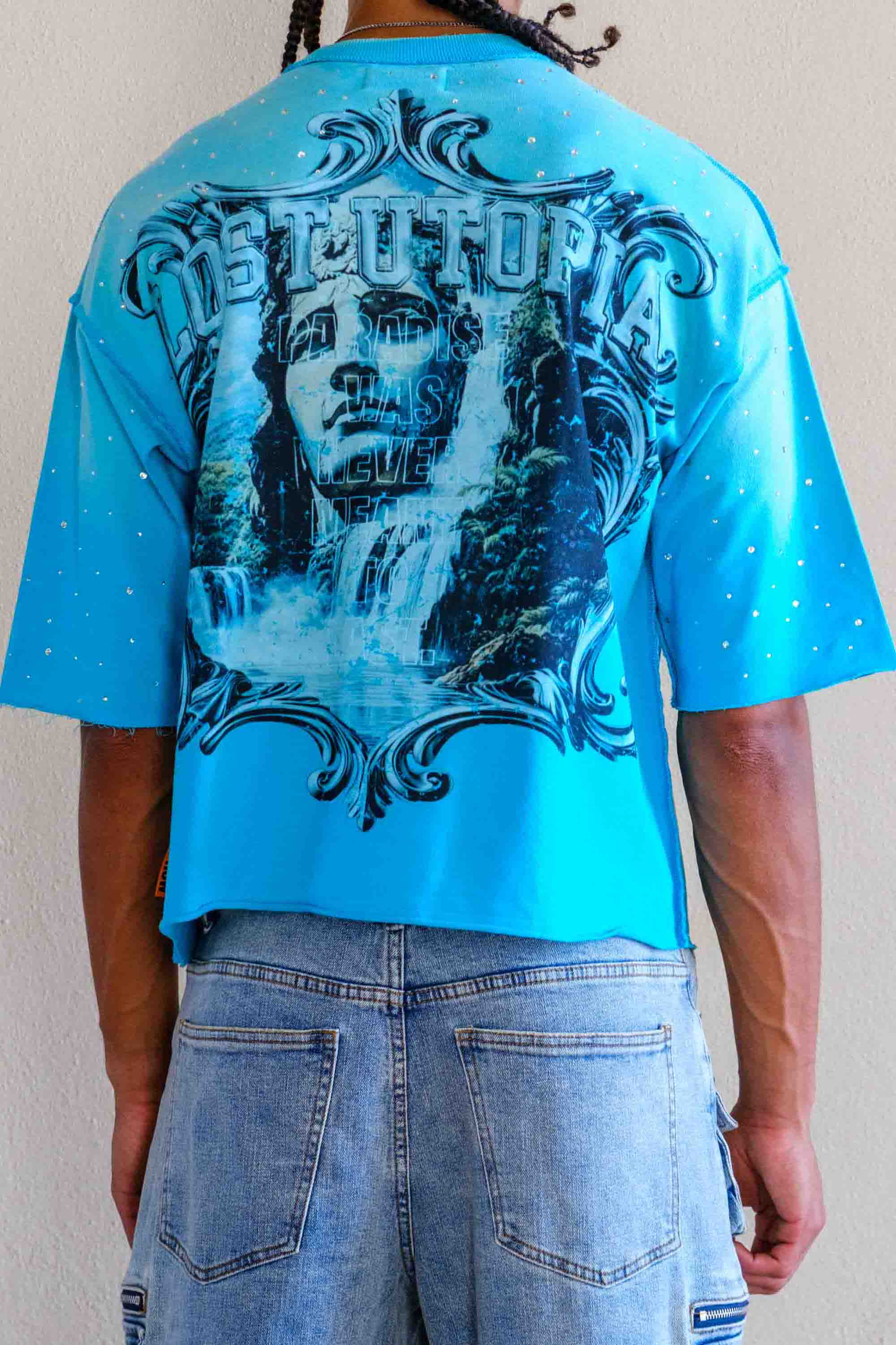 LOST UTOPIA FRAME CROPPED TEE