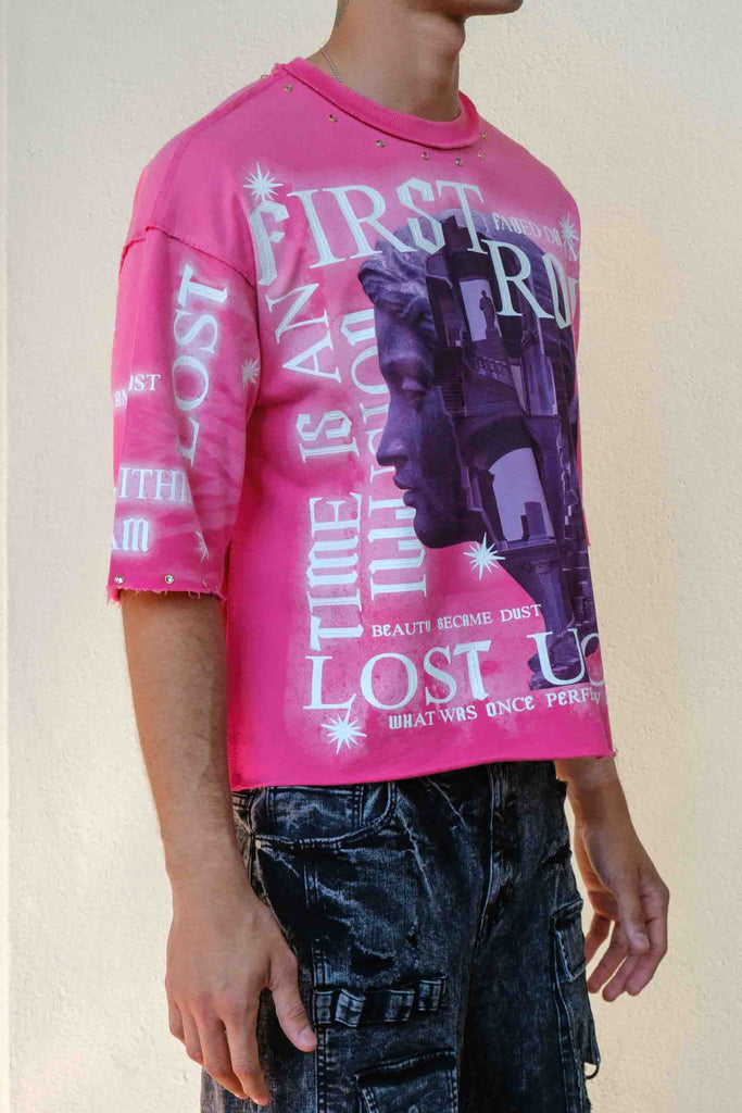 LOST UTOPIA OBLIVION CROPPED  TEE