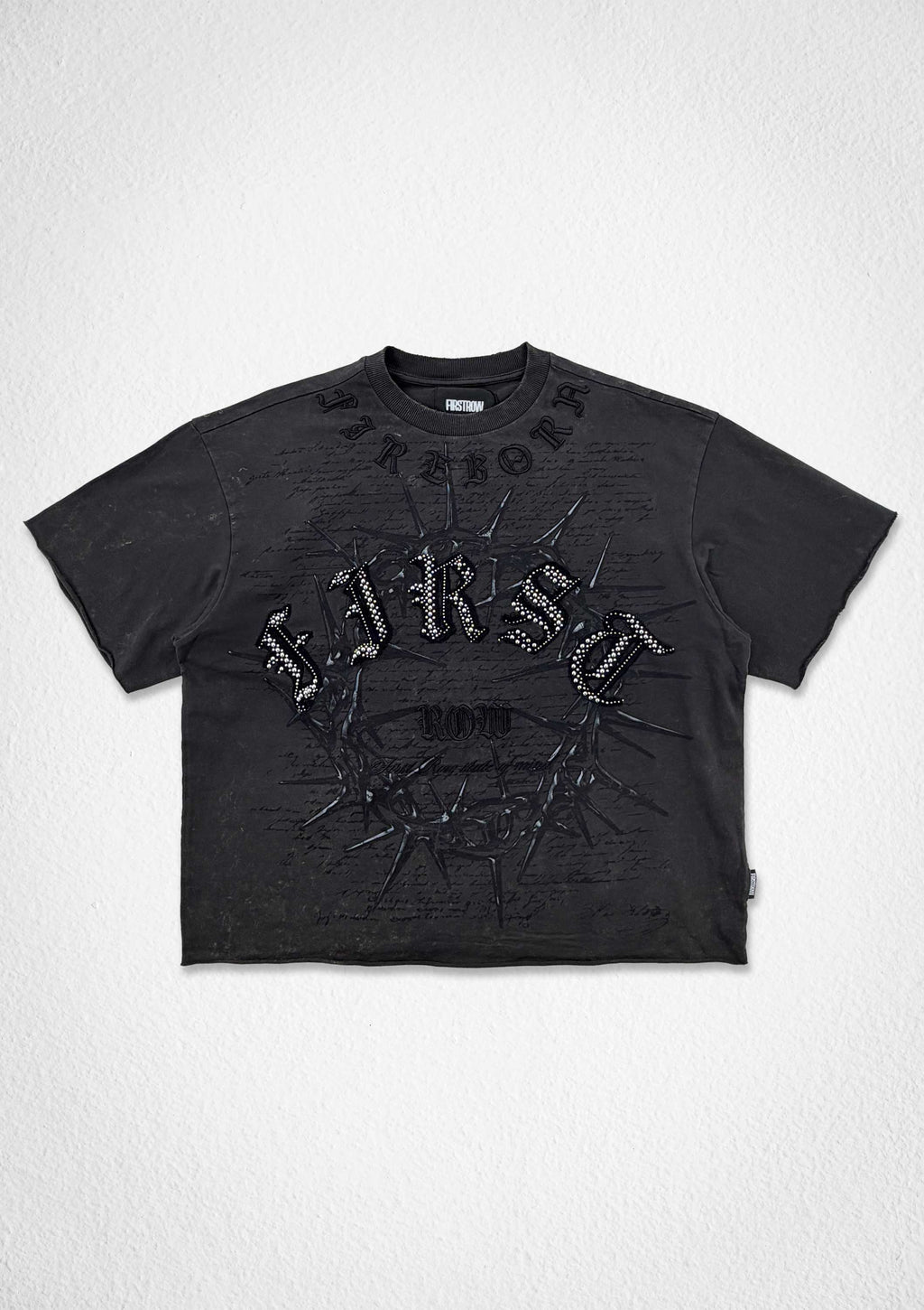 RIDE HARD IRON MONUMENT CROP TEE