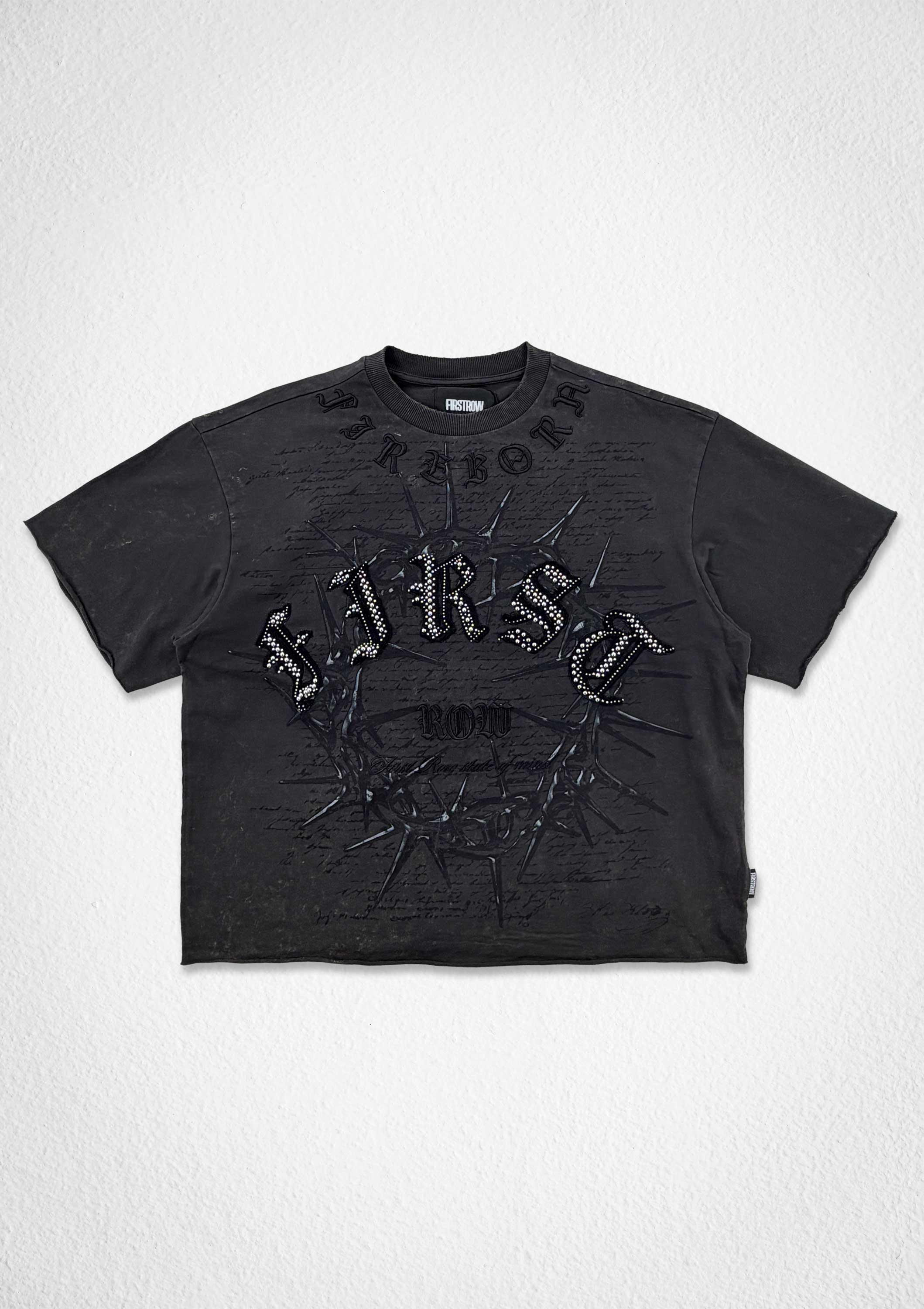 RIDE HARD IRON MONUMENT CROP TEE