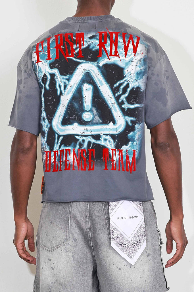 WARNING NOT SO QUIET WOLF CROPPED TEE