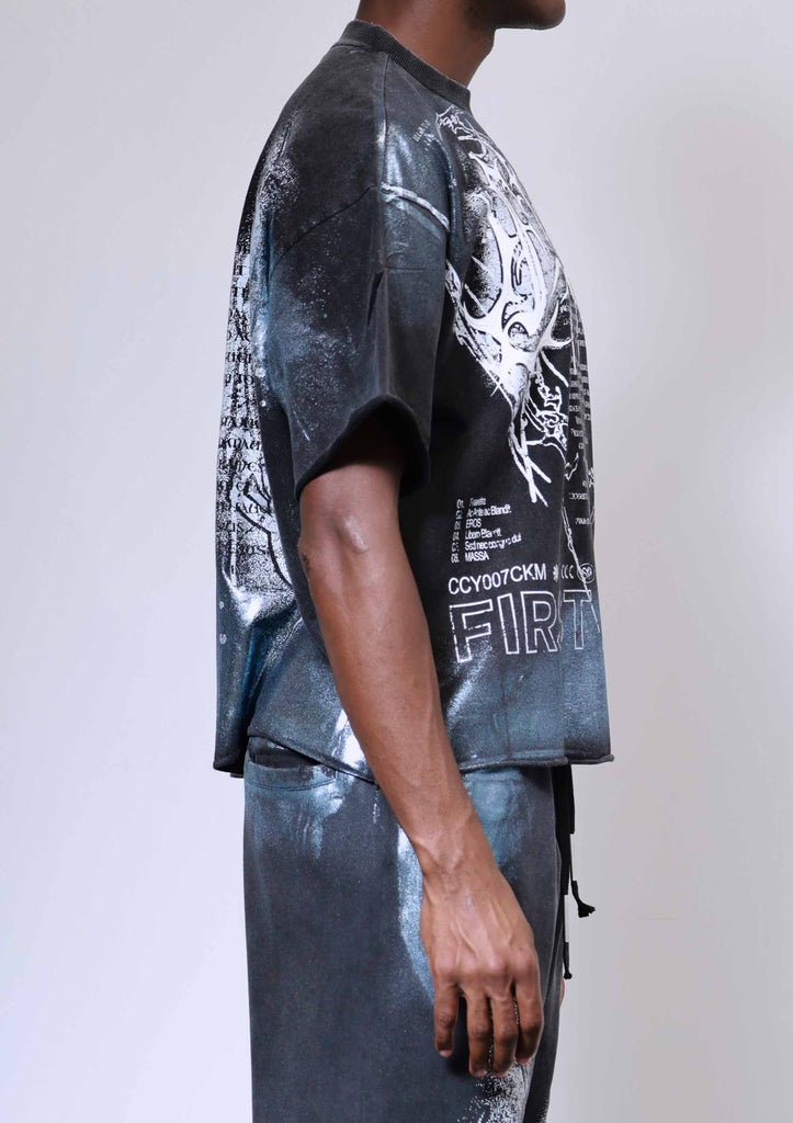 Y2K TRIBAL CROP TEE