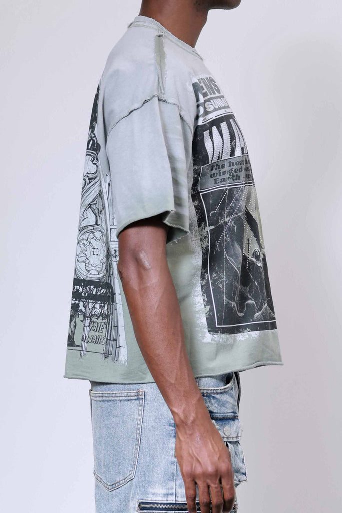 BREAKING NEWS WARNING FROM HEAVEN CROPPED TEE