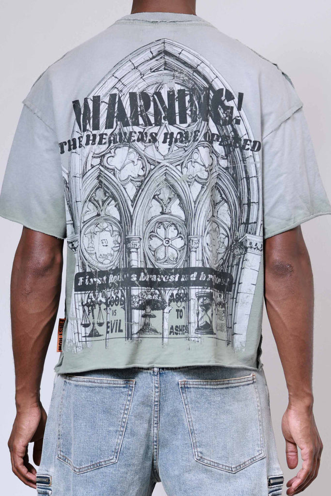 BREAKING NEWS WARNING FROM HEAVEN CROPPED TEE