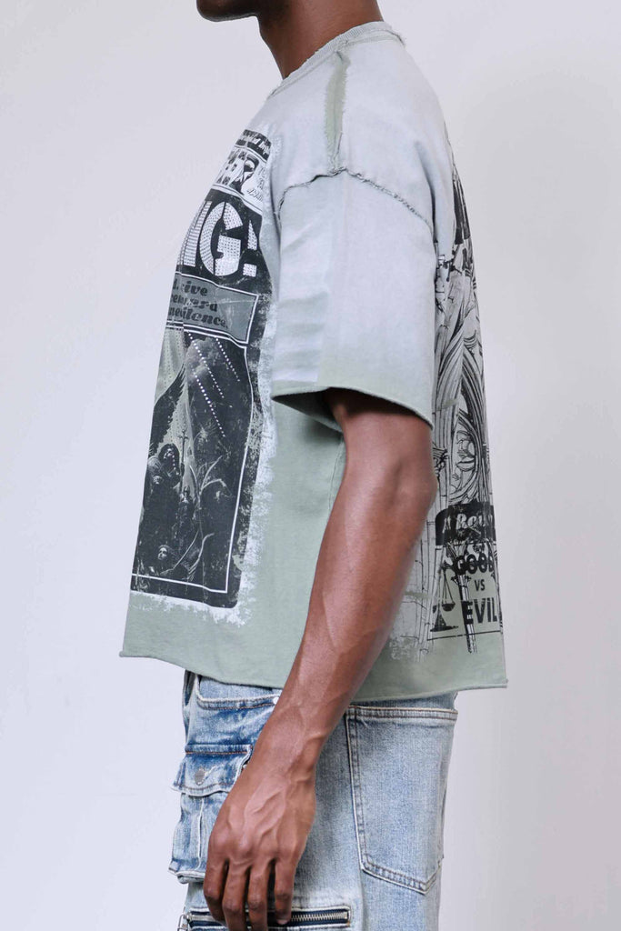 BREAKING NEWS WARNING FROM HEAVEN CROPPED TEE