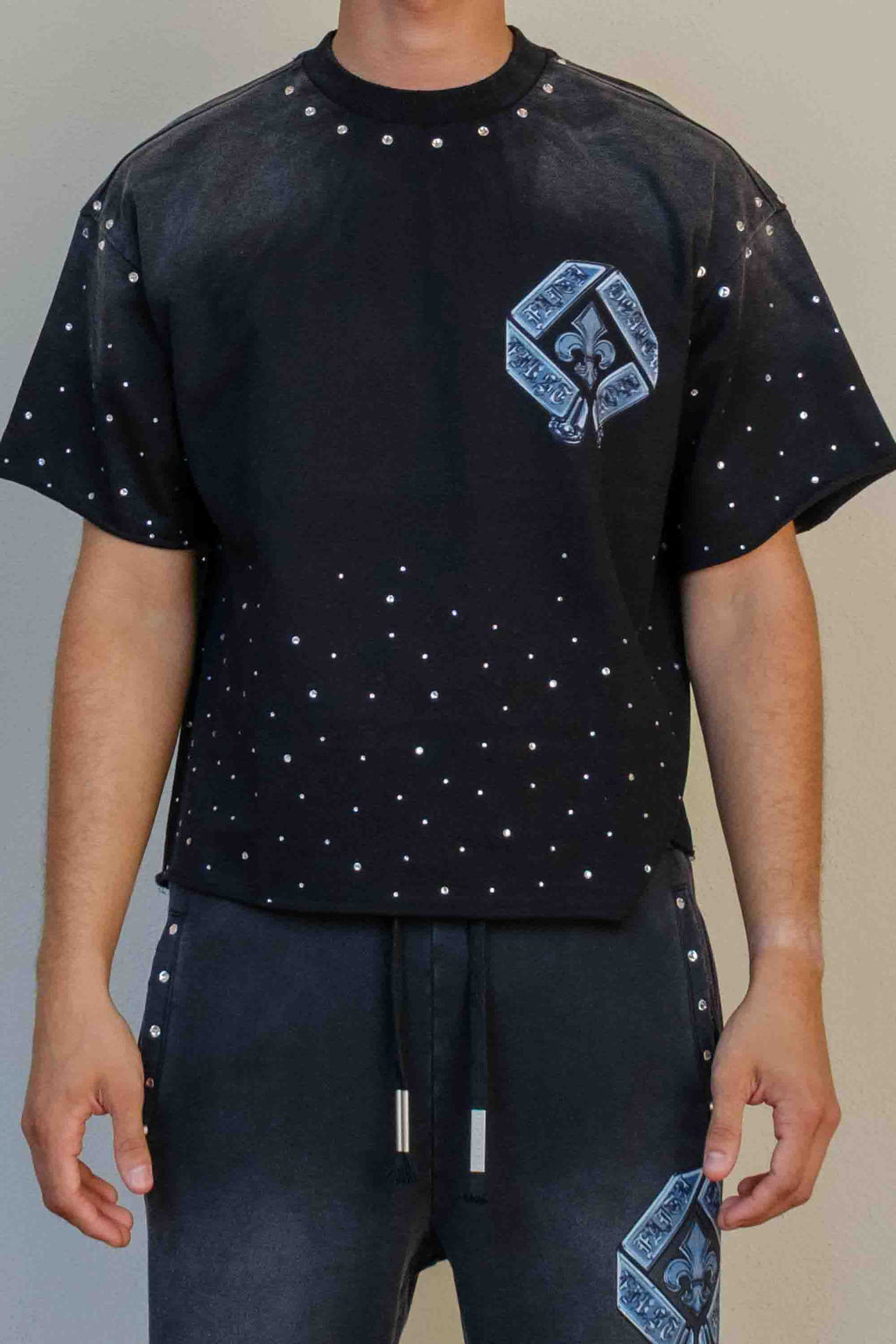 FAITH DEALER A SACRED VOW SUBLIME LIGHT CROPPED TEE