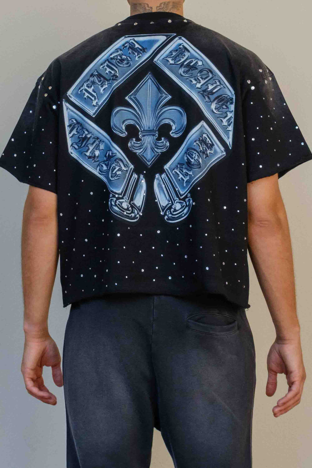 FAITH DEALER A SACRED VOW SUBLIME LIGHT CROPPED TEE
