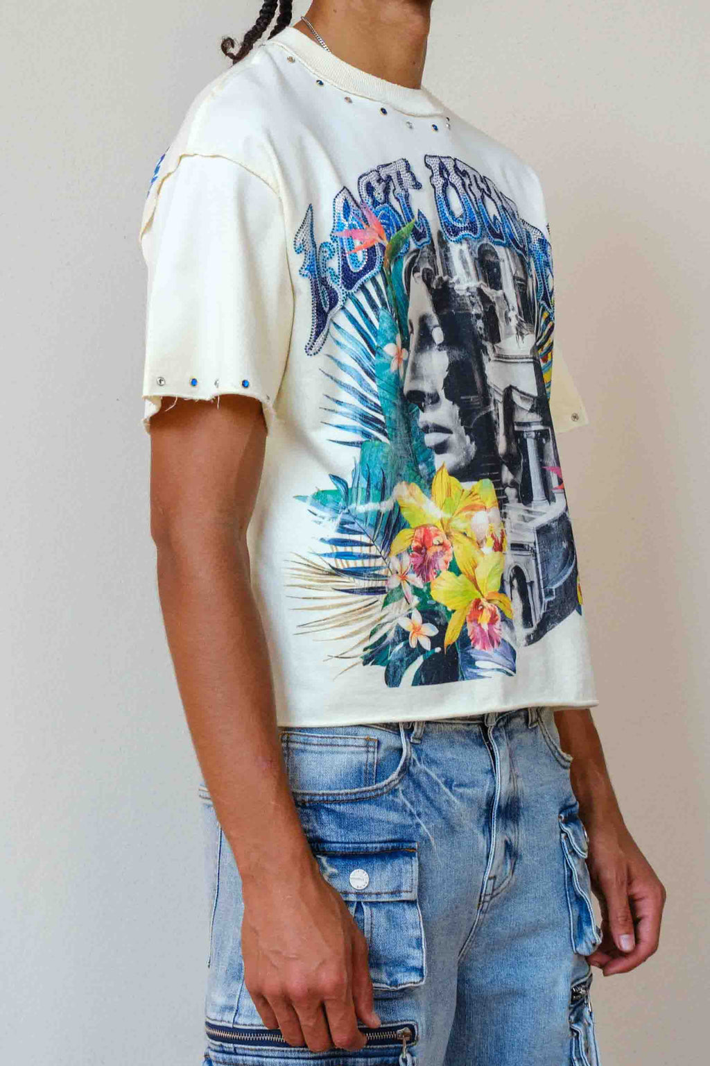LOST UTOPIA FADED DREAM CROPPED TEE