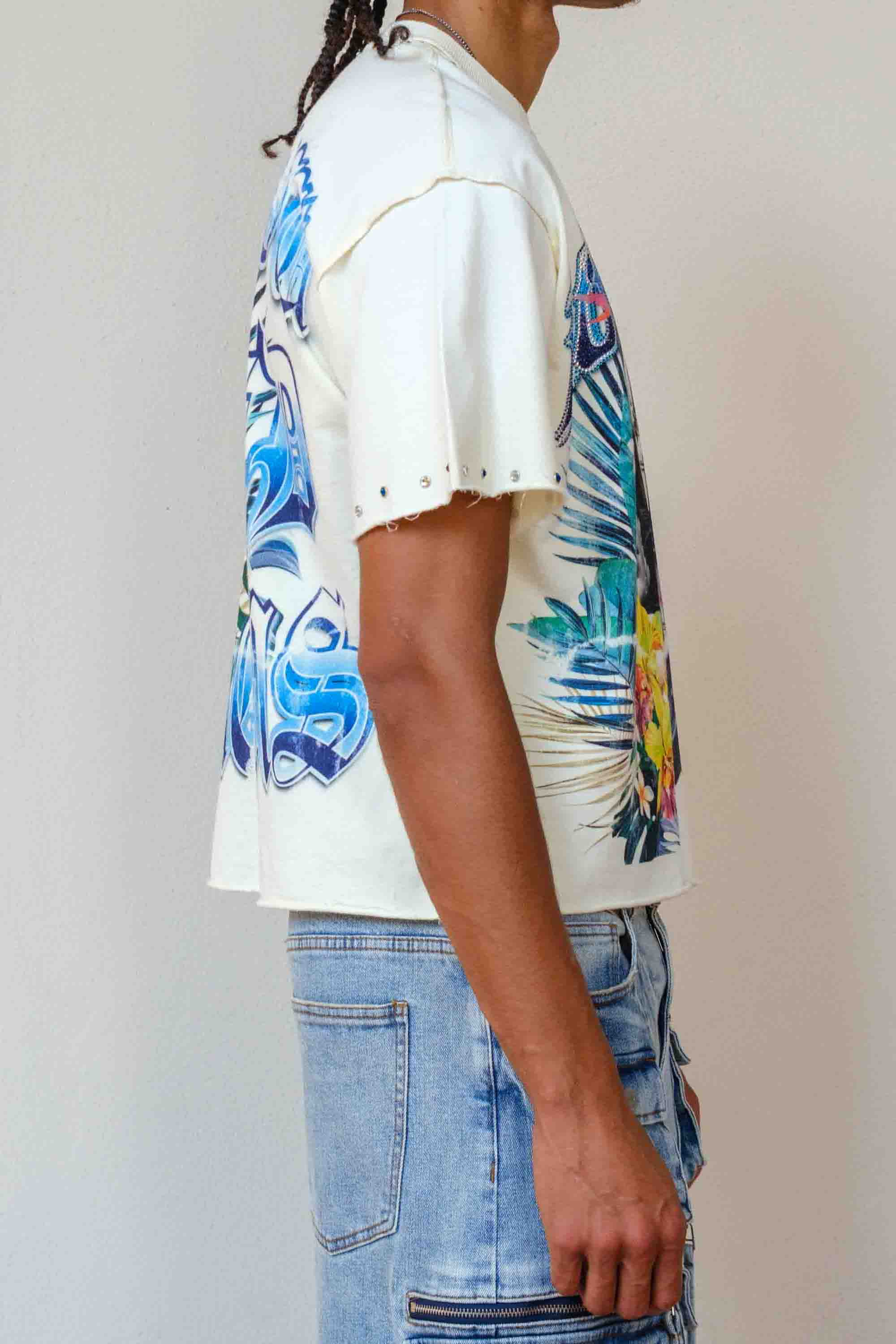 LOST UTOPIA FADED DREAM CROPPED TEE