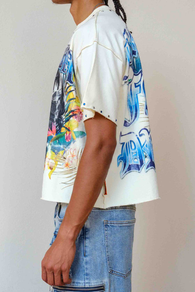 LOST UTOPIA FADED DREAM CROPPED TEE