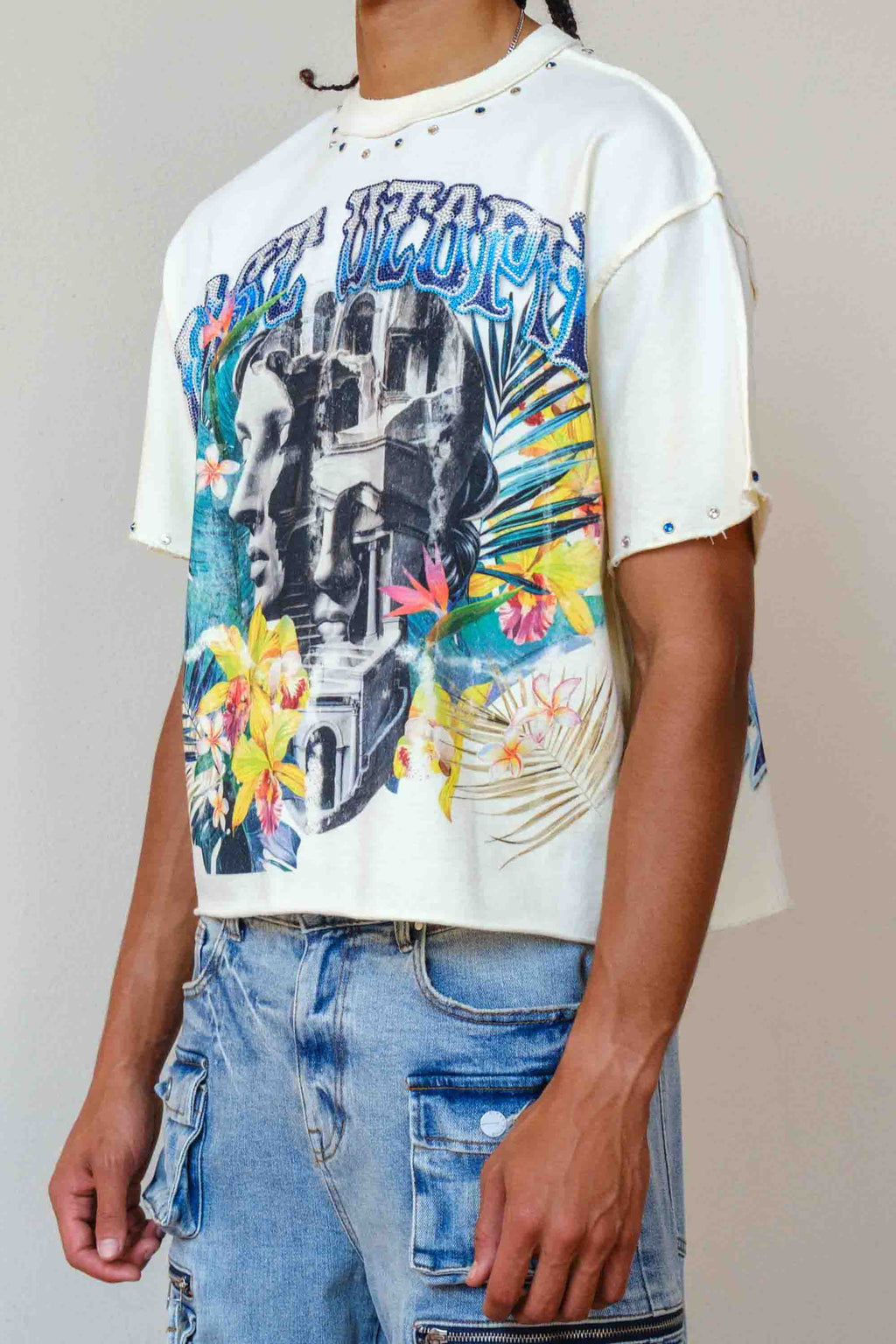 LOST UTOPIA FADED DREAM CROPPED TEE