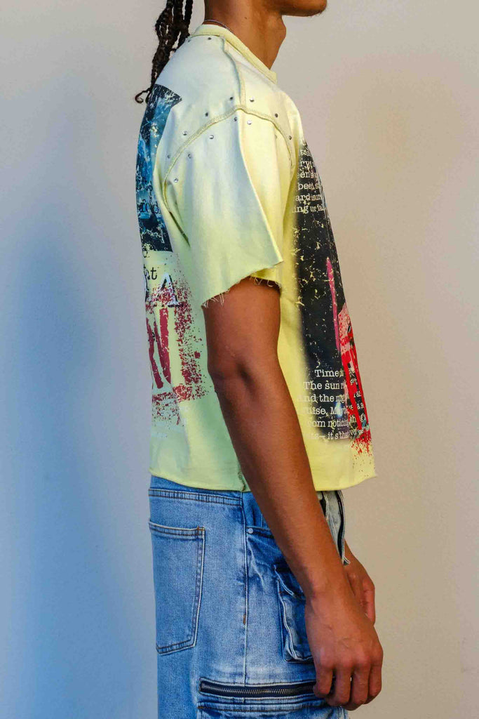 LOST UTOPIA PROGRAM CROPPED TEE