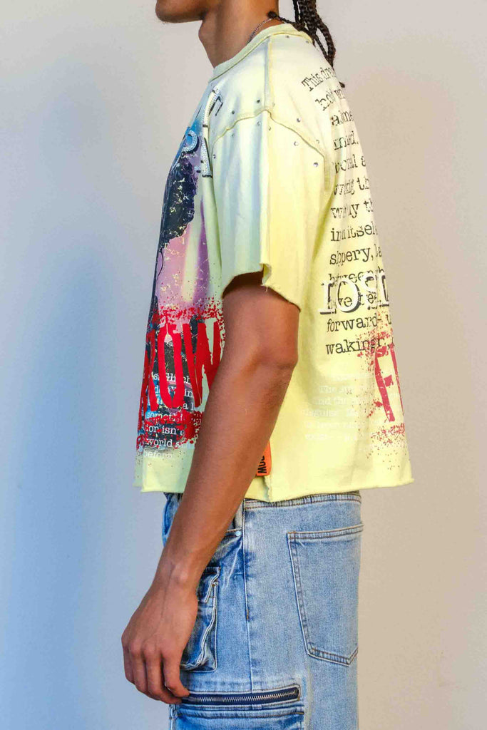 LOST UTOPIA PROGRAM CROPPED TEE