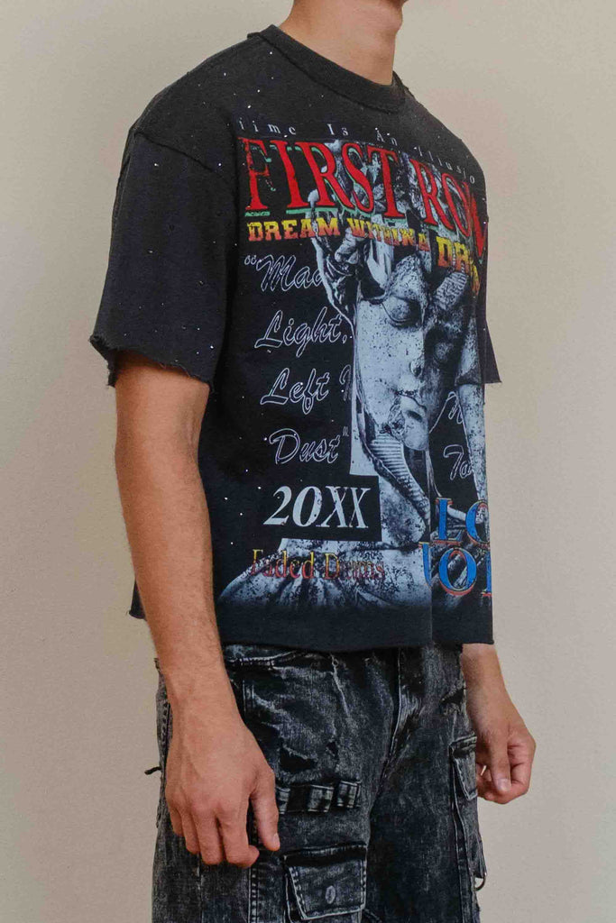 LOST UTOPIA ILLUSION CROPPED TEE