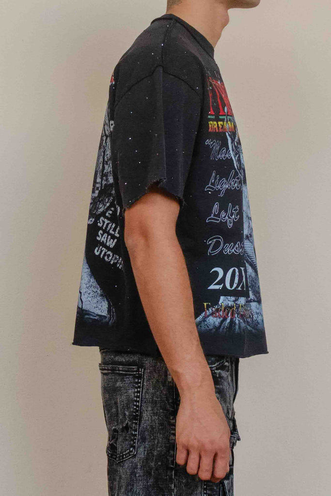 LOST UTOPIA ILLUSION CROPPED TEE