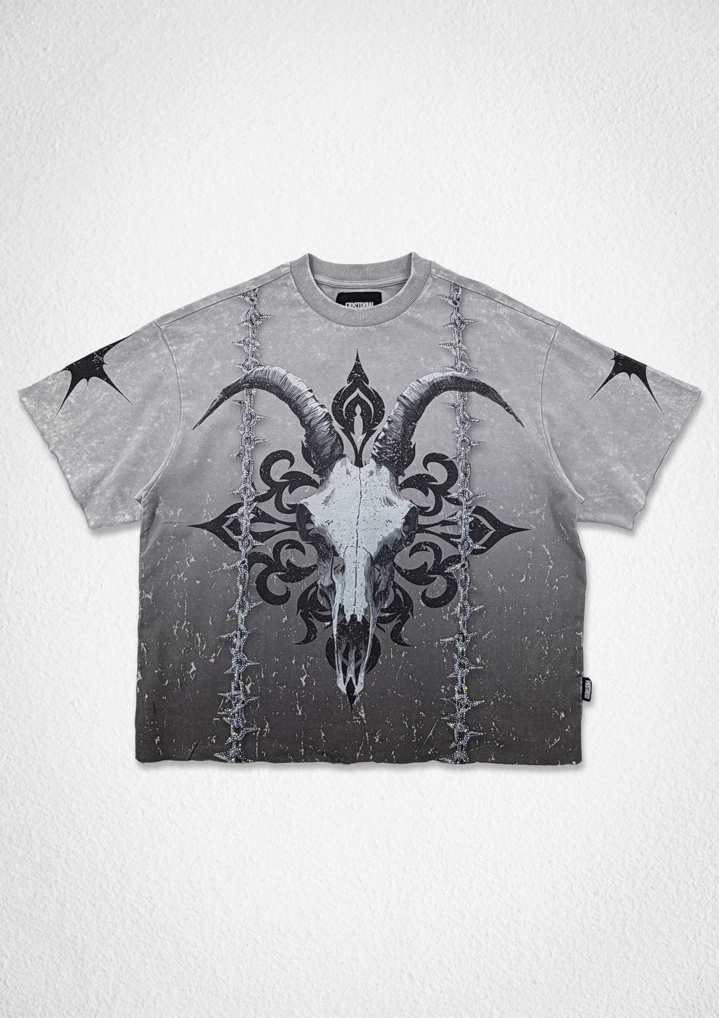SHADOW WORSHIP IRON PSALM CROP TEE