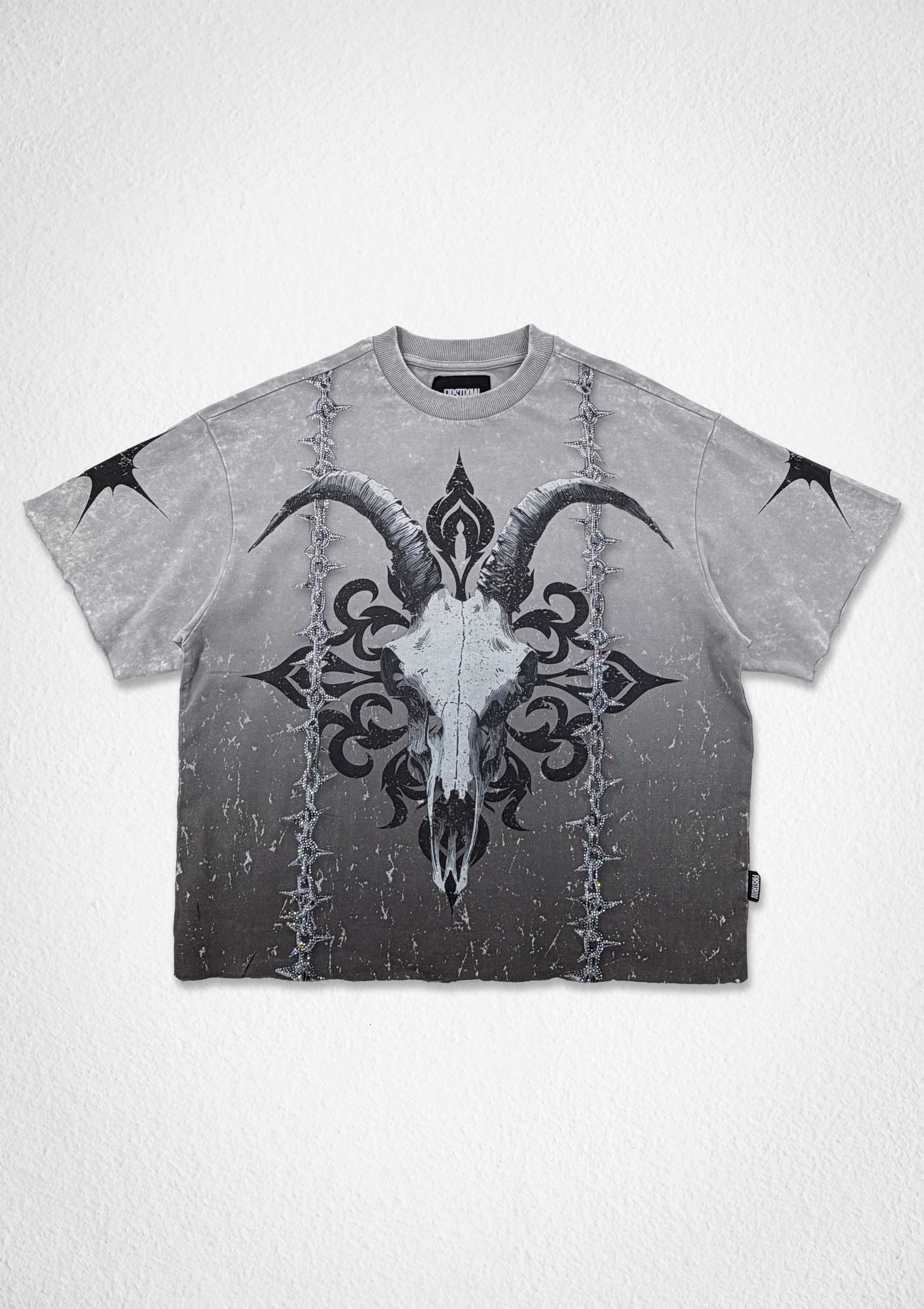 SHADOW WORSHIP IRON PSALM CROP TEE