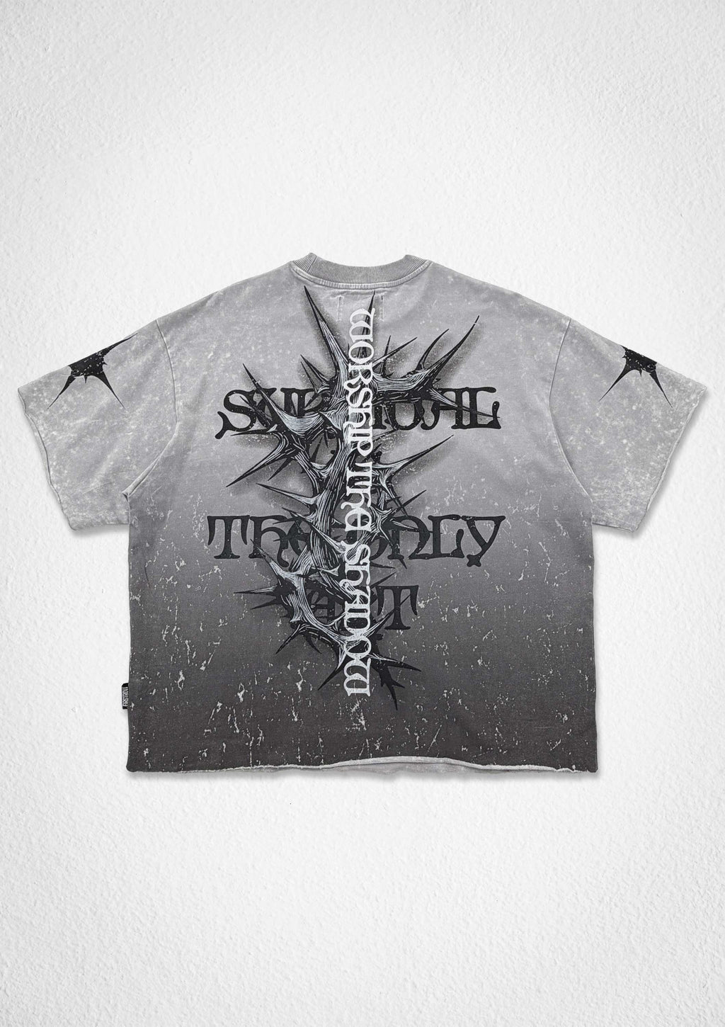 SHADOW WORSHIP IRON PSALM CROP TEE