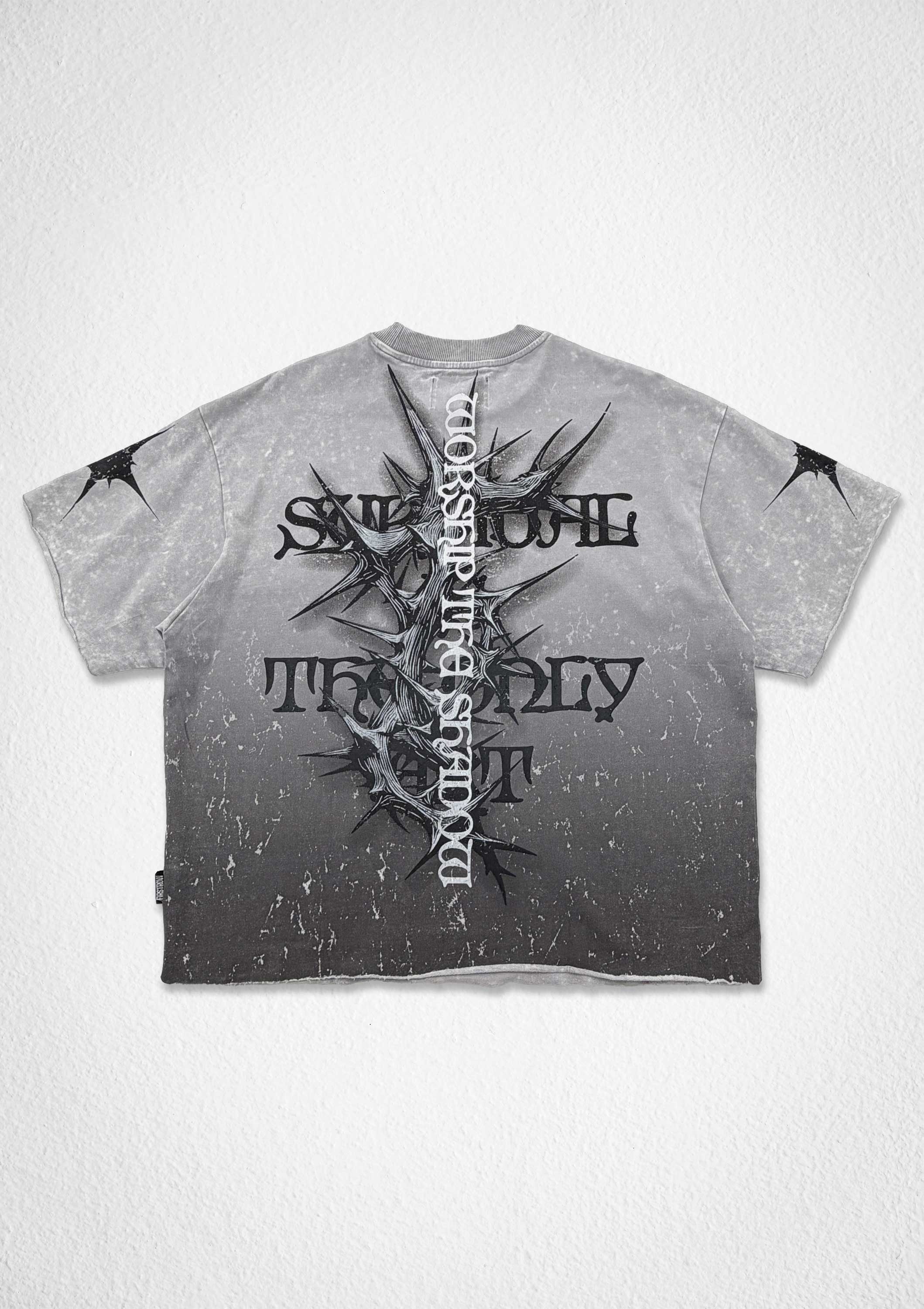 SHADOW WORSHIP IRON PSALM CROP TEE