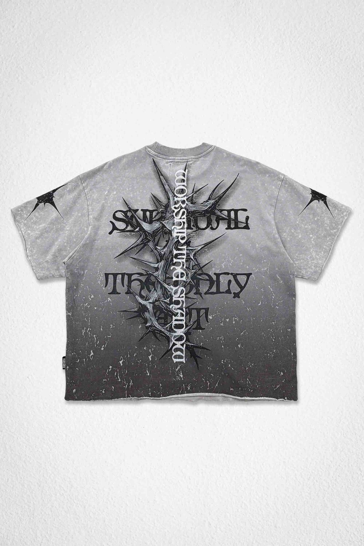 SHADOW WORSHIP IRON PSALM CROP TEE