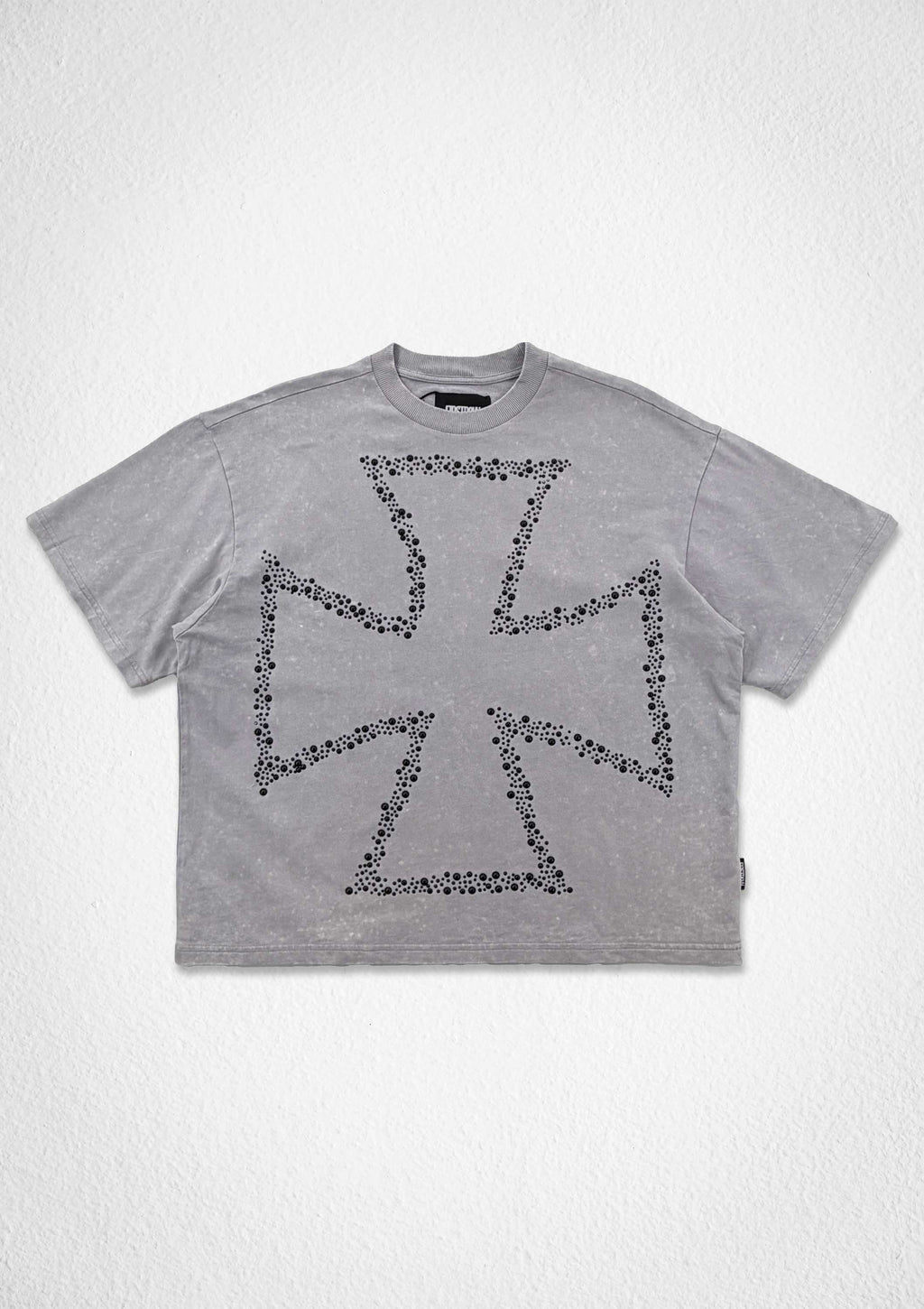 SHADOW WORSHIP SILVER REQUIEM CROP TEE
