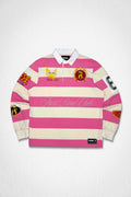 FIRST ROW CLUB PINK SCRIPT POLO(CW)