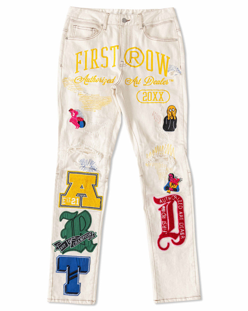 ART DEALER GRAPHIC  SLIM FIT PANTS