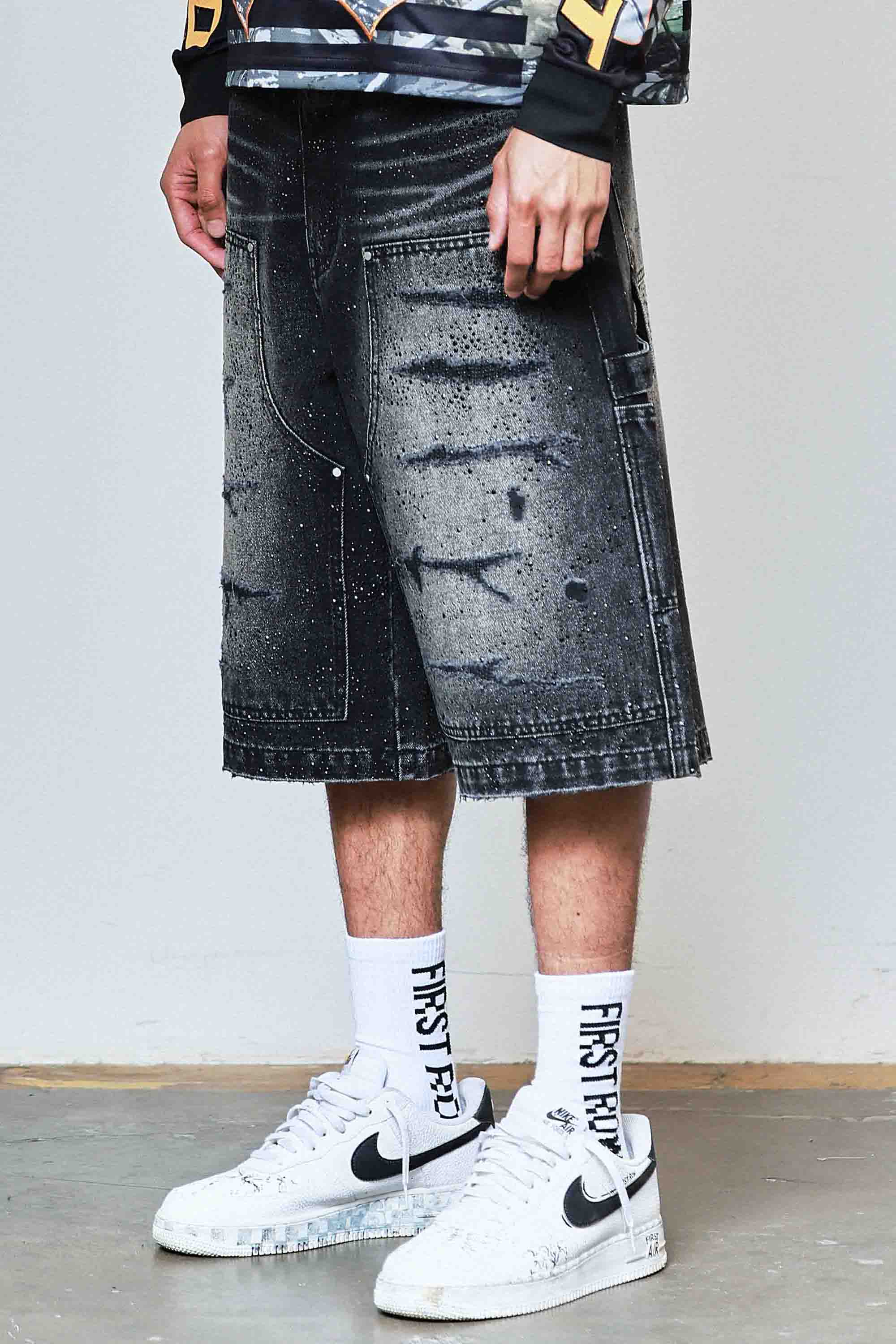 RHINESTONE JORTS