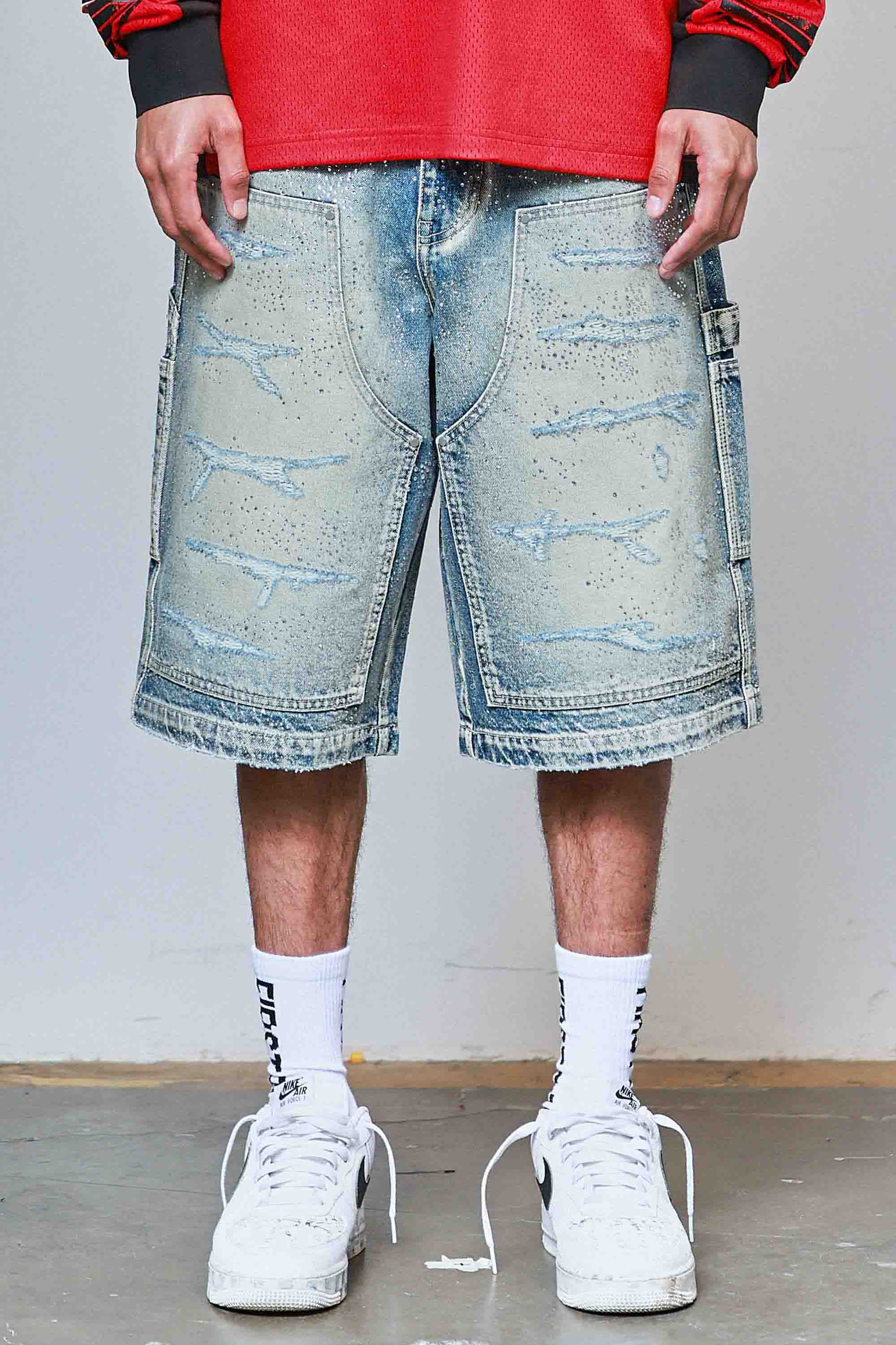 RHINESTONE JORTS