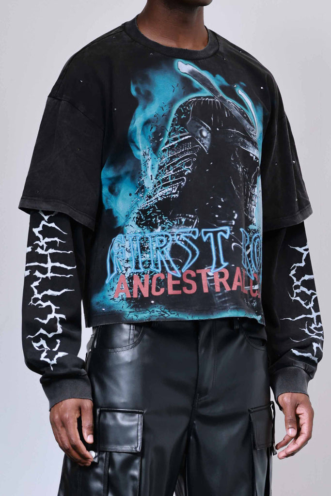 ANCESTRAL CALL SILENT SENTINEL WASHED TWOFER TEE