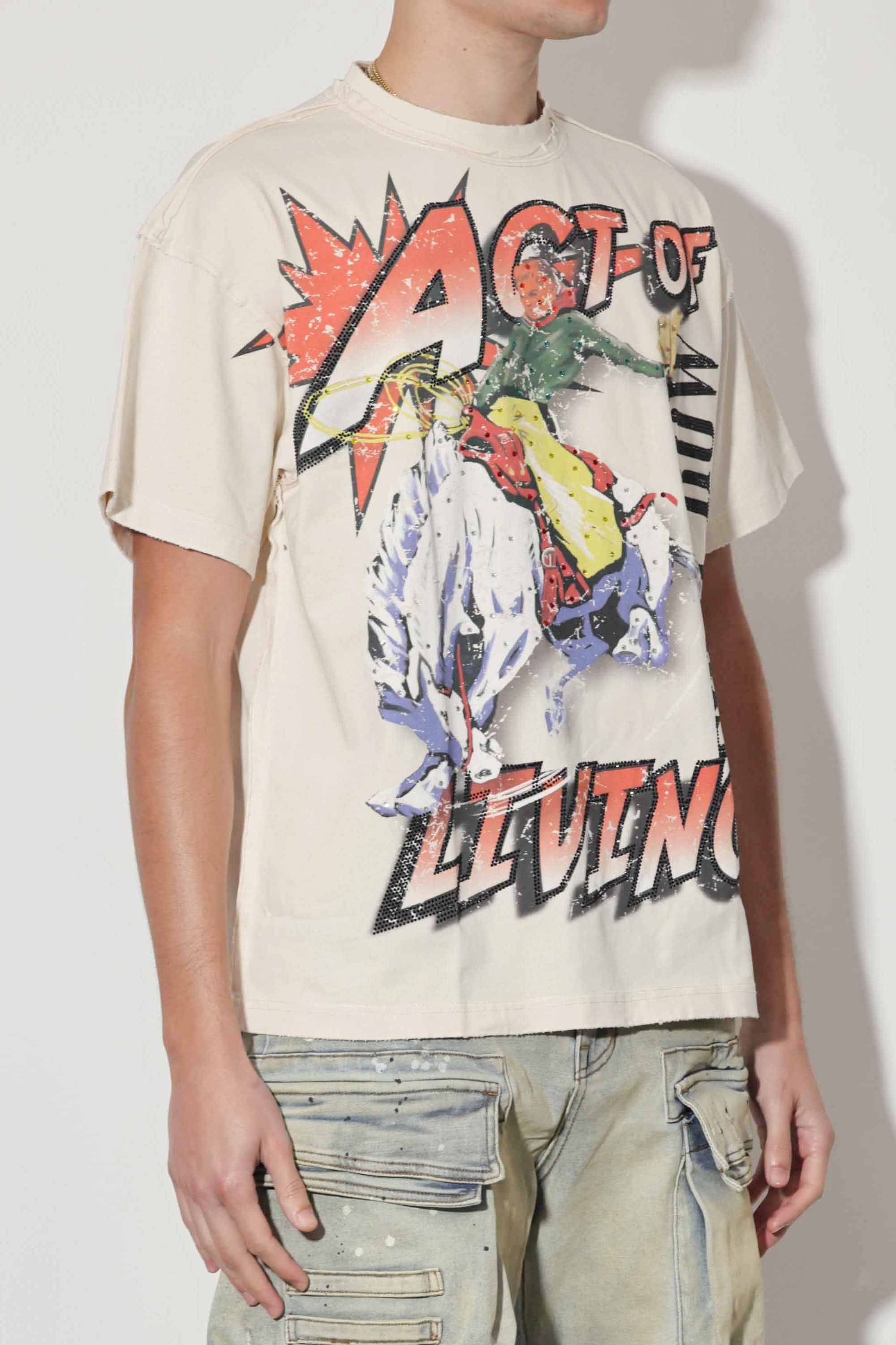 ACT OF LIVING RODEO WASHED TEE