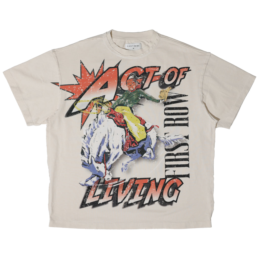 ACT OF LIVING RODEO WASHED TEE