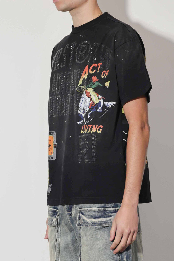 ACT OF LIVING RODEO WASHED TEE