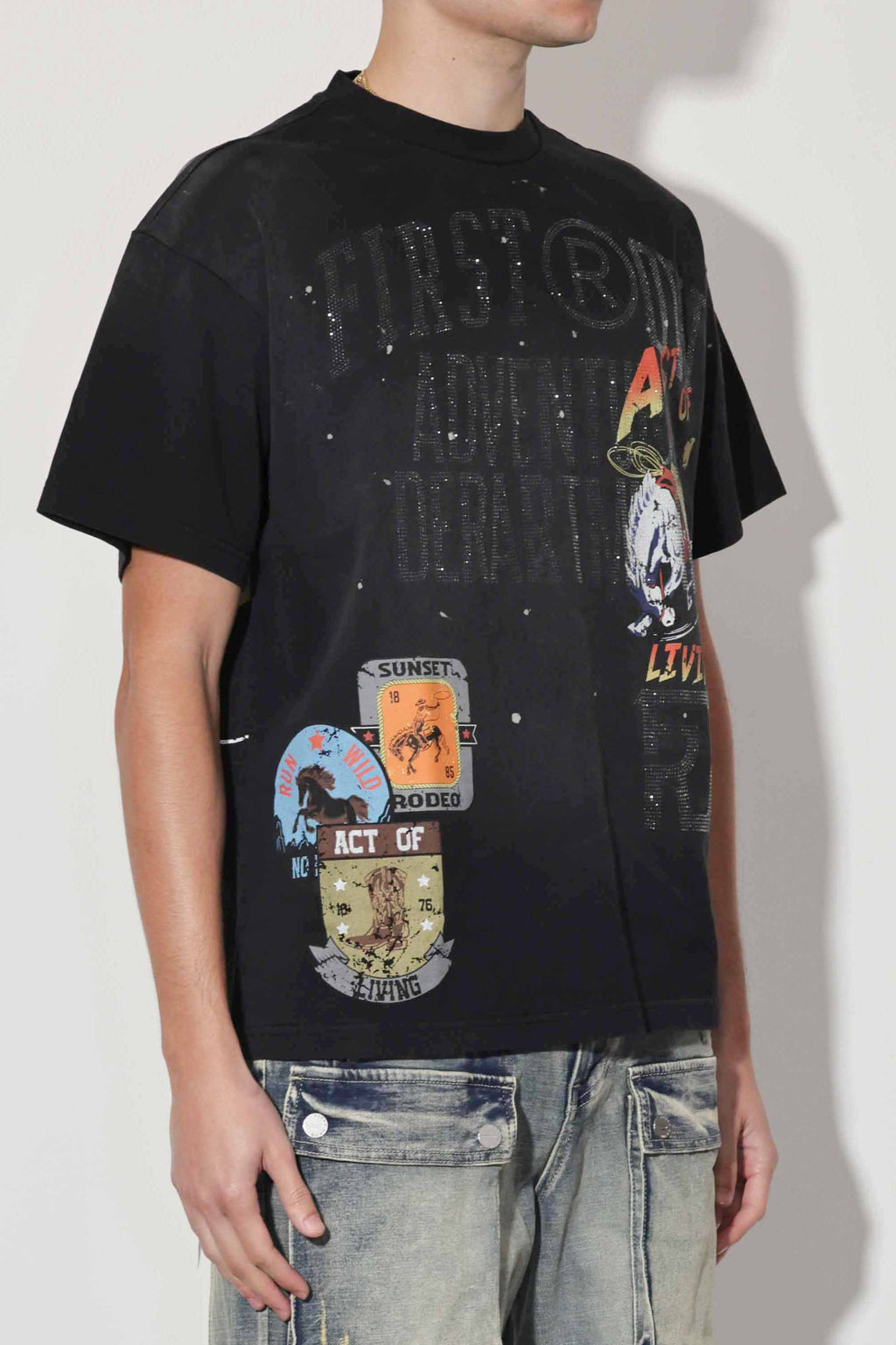 ACT OF LIVING RODEO WASHED TEE