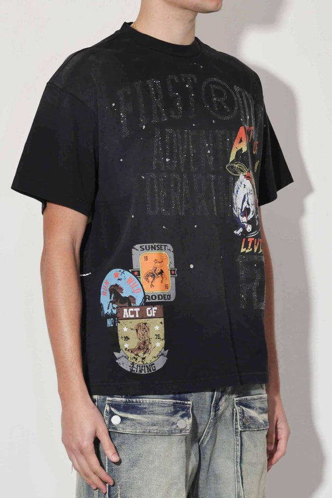 ACT OF LIVING RODEO WASHED TEE