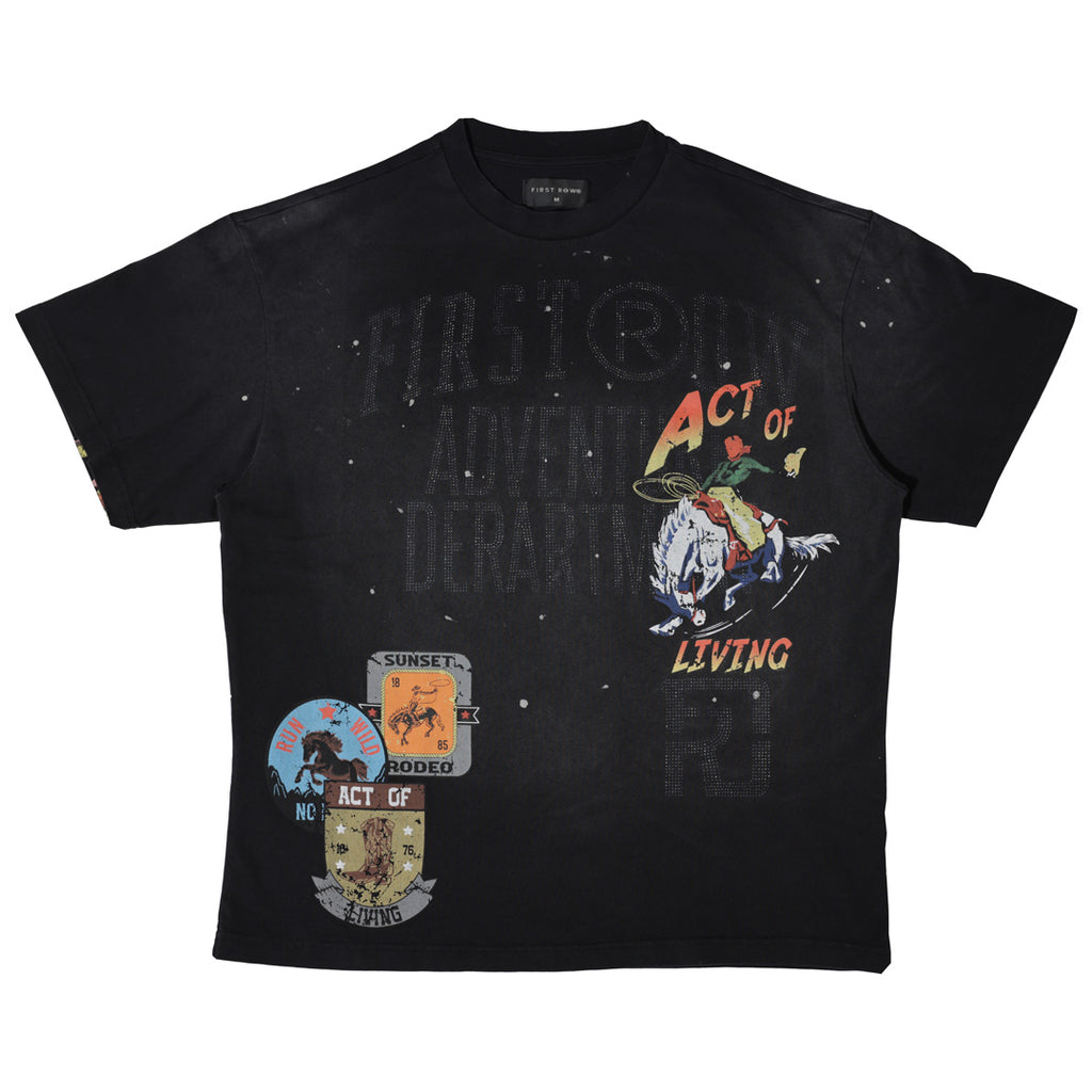 ACT OF LIVING RODEO WASHED TEE