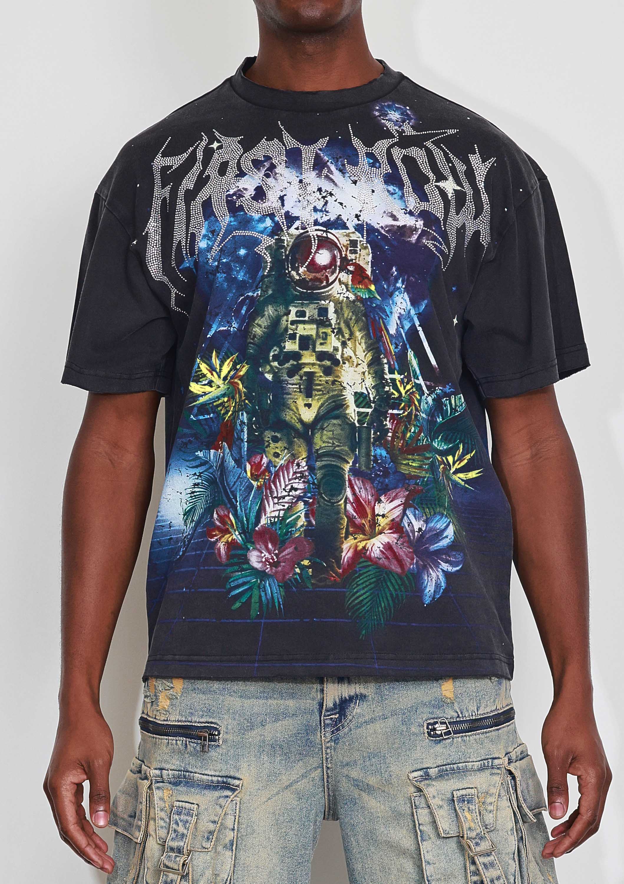 WASHED EARTH FIRST FLOWER TEE