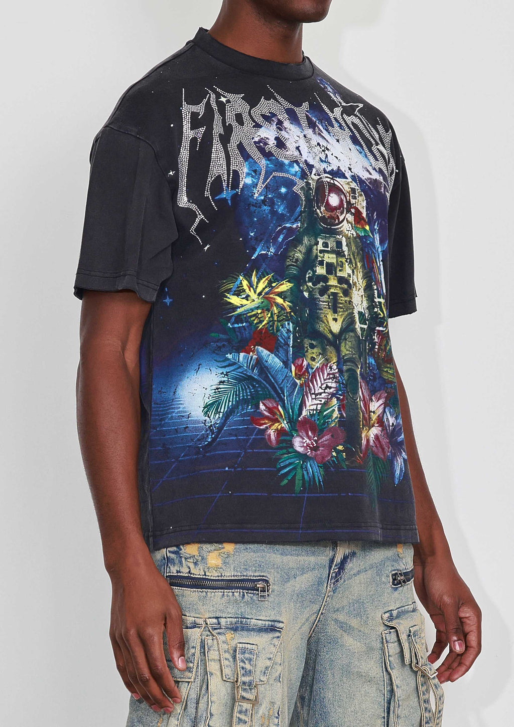 WASHED EARTH FIRST FLOWER TEE
